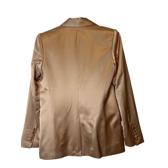A.L.C. Dakota Satin Blazer in Sirocco Gold NWT Size 4 - Picture 4 of 9